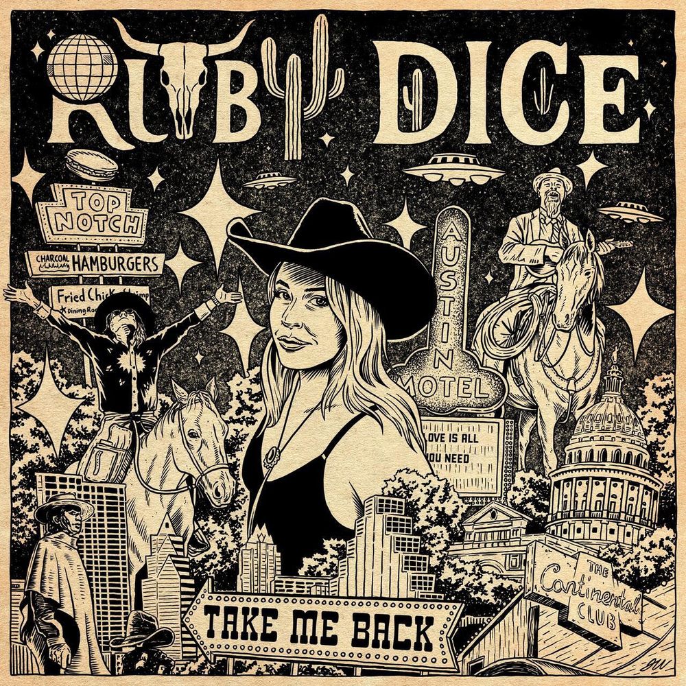 the album cover for Ruby Dice - Take Me Back