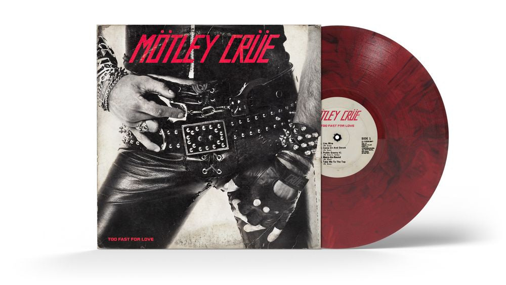 the album cover for Motley Crue - Too Fast for Love - 45th Anniversary Edition [Indie Exclusive Red/Black Smoke]