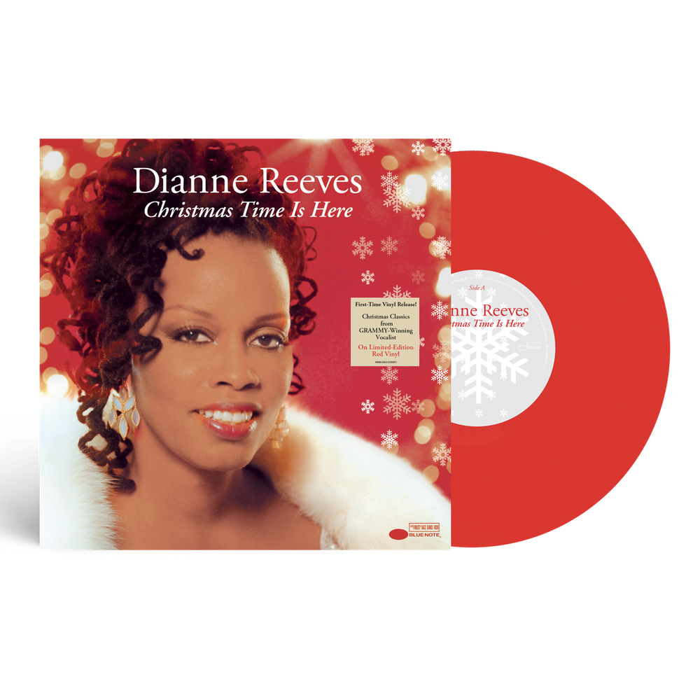 the album cover for Dianne Reeves - Christmas Time Is Here [Red LP]