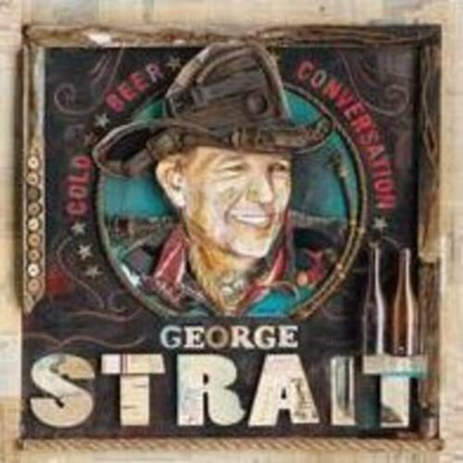 the album cover for George Strait - Cold Beer Conversation [LP]
