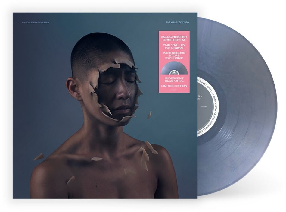 the album cover for Manchester Orchestra - The Valley Of Vision [Indie Exclusive Limited Edition Iridescent Blue LP]