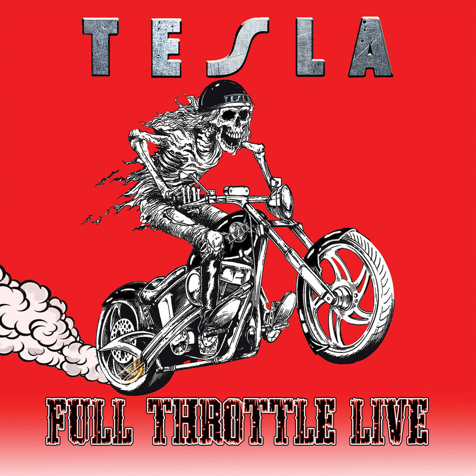 the album cover for Tesla - Full Throttle Live