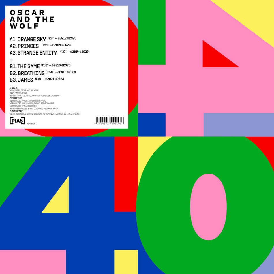 the album cover for Oscar & The Wolf - - Pias 40