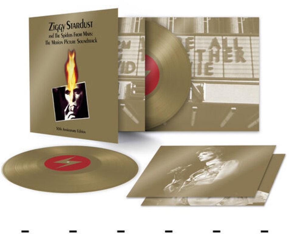 the album cover for David Bowie - Ziggy Stardust and The Spiders From Mars: The Motion Picture Soundtrack: 50th Anniversary [2LP]