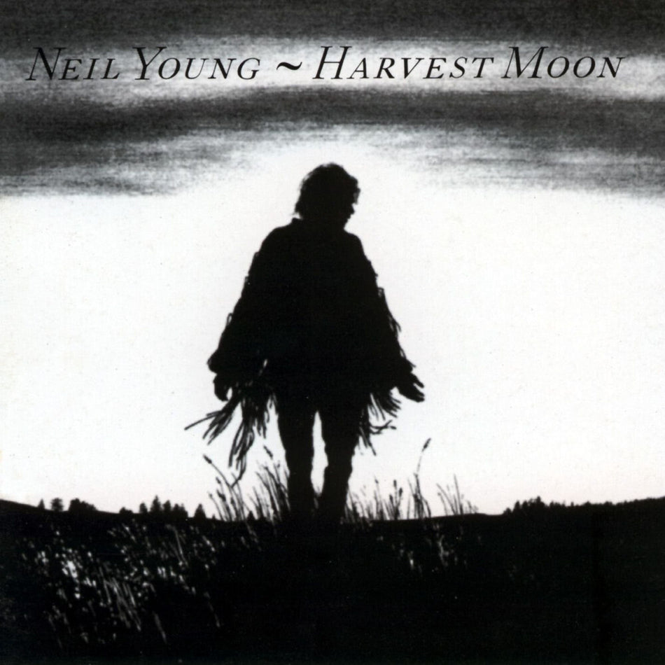 the album cover for Neil Young - Harvest Moon [Indie Exclusive Limited Edition Crystal Clear 2LP]