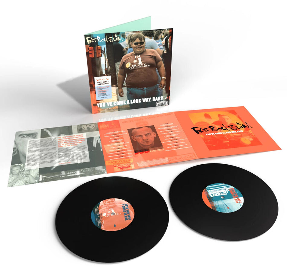 the album cover for Fatboy Slim - You've Come A Long Way Baby (Uk)