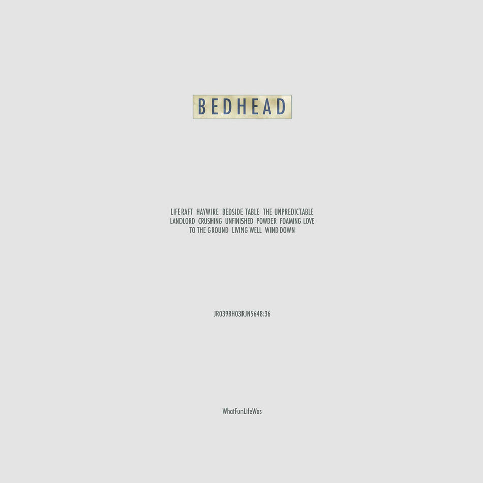 the album cover for Bedhead - Whatfunlifewas - Pink [Colored Vinyl] (Pnk)