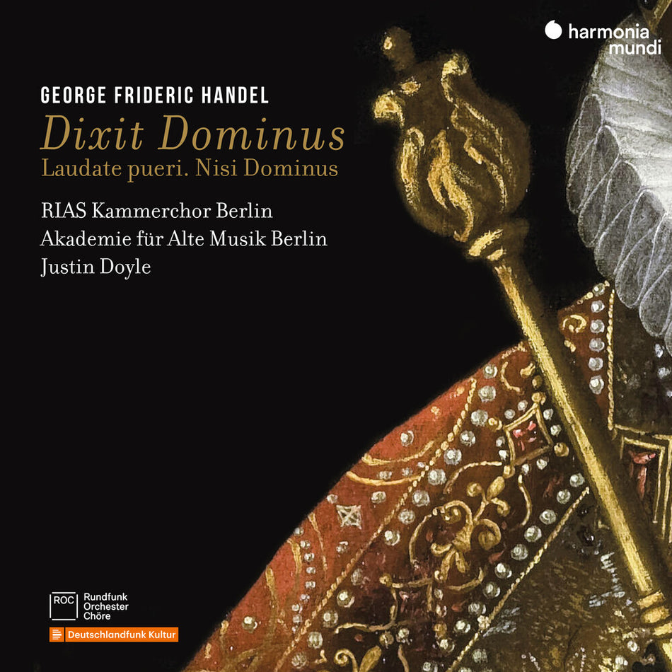 the album cover for Akademie Fur Alte Musik Berlin - Handel: Dixit Dominus Laudate Pueri Nisi Dominus
