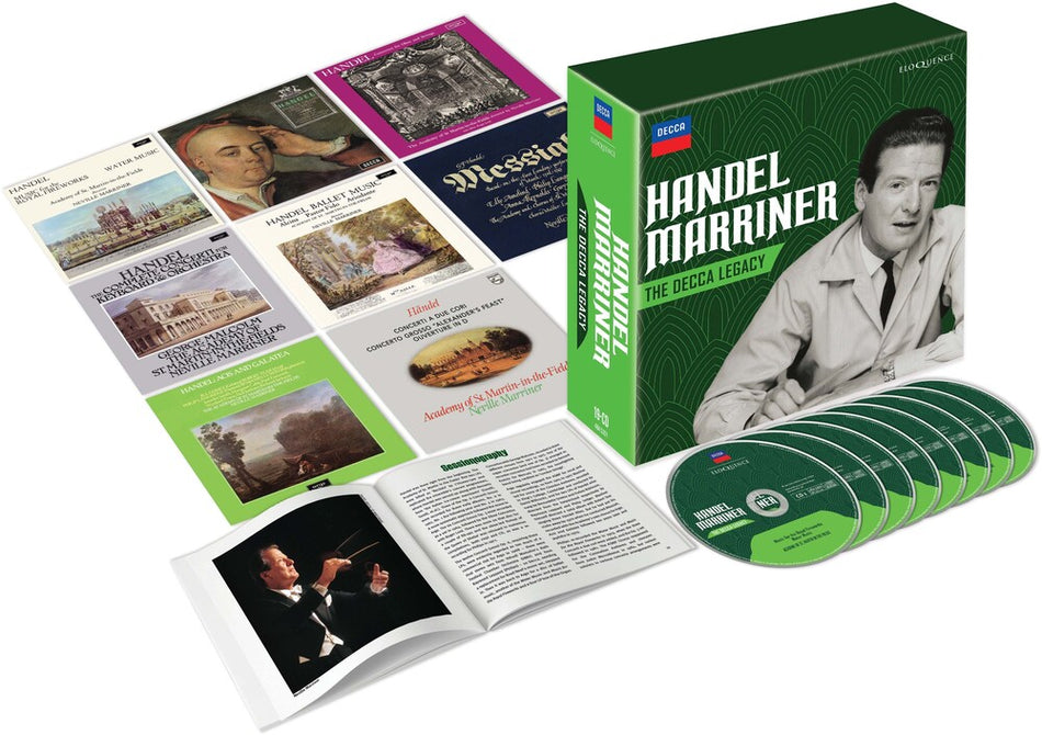 the album cover for Handel / Neville Marriner - Handel Marriner: The Decca Legacy (Box) [Limited Edition]