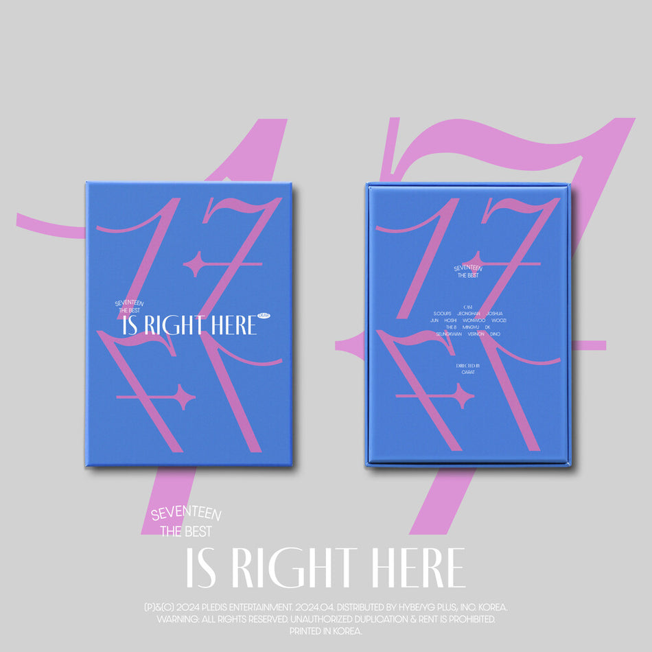 the album cover for SEVENTEEN - Seventeen Best Album '17 Is Right Here (Dear Ver.)