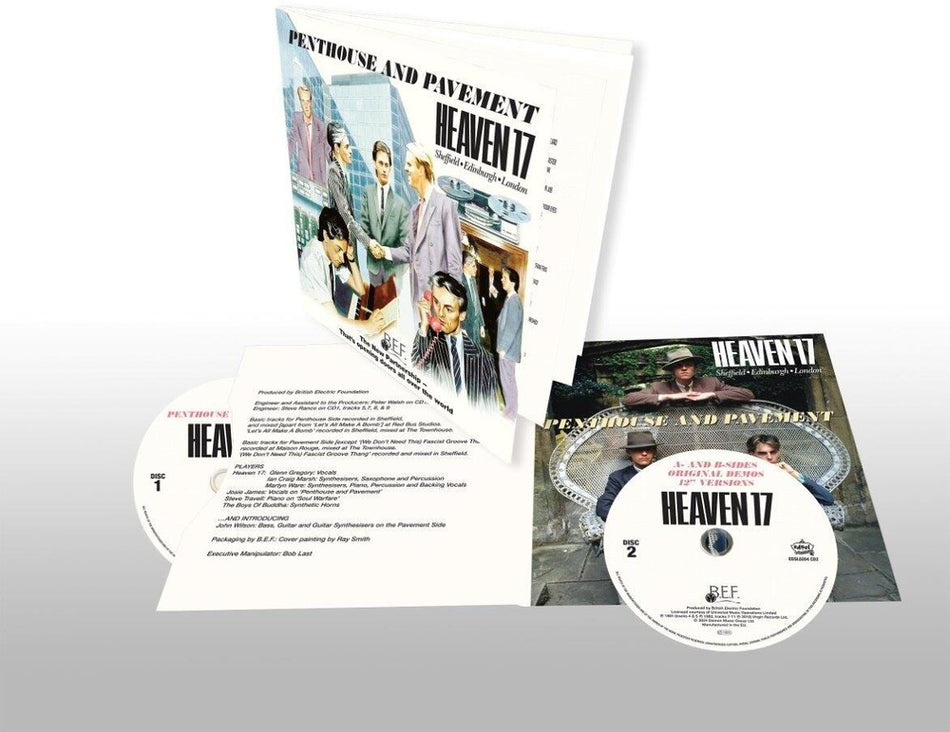 the album cover for Heaven 17 - Penthouse & Pavement - Deluxe Gatefold [Deluxe] (Uk)
