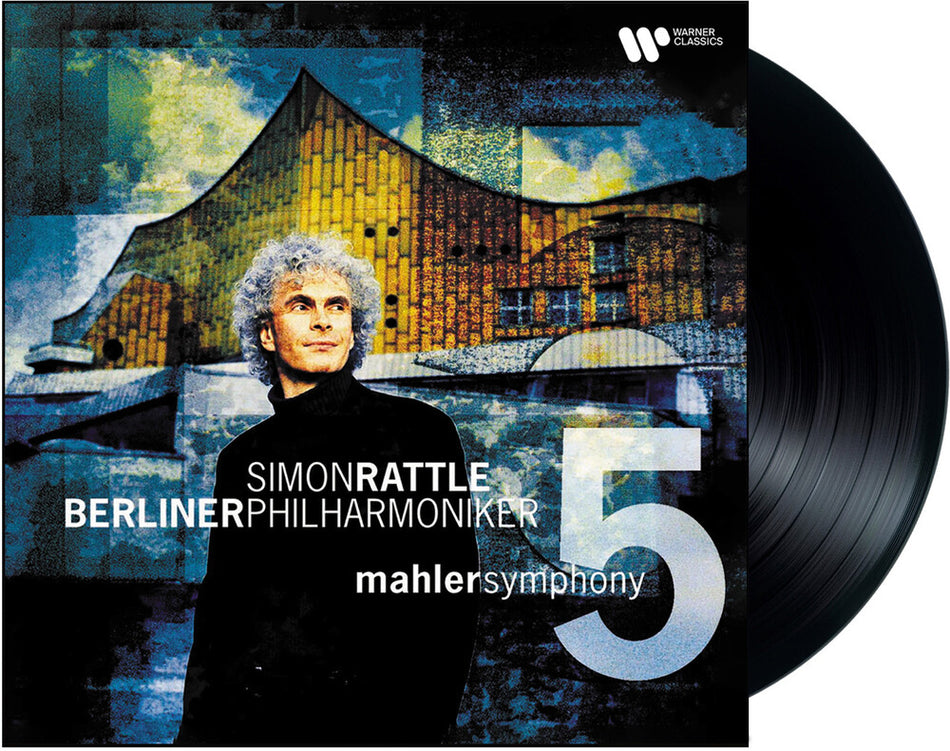 the album cover for Simon Rattle  / Berliner Philharmoniker - Mahler Symphony No.5