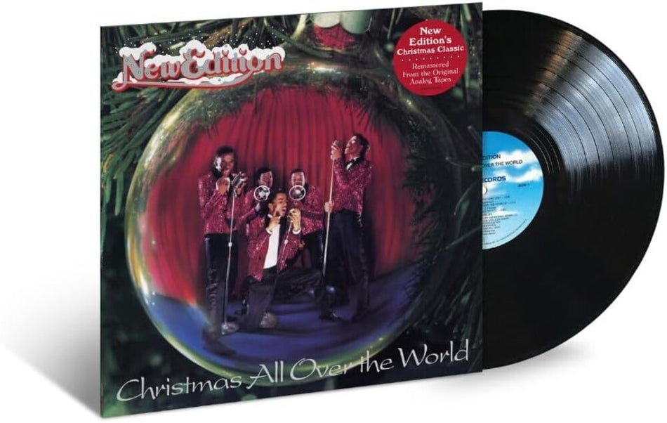 the album cover for New Edition - Christmas All Over The World (Ep)