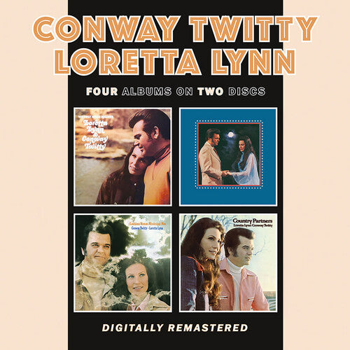 Conway Twitty & Loretta Lynn - We Only Make Believe/ Lead Me On/ Louisiana Woman- Mississippi Man/ Country Partners (CD)