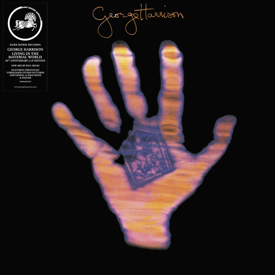 the album cover for George Harrison - Living in the Material World (50th Anniversary) -  [Deluxe 2 LP]