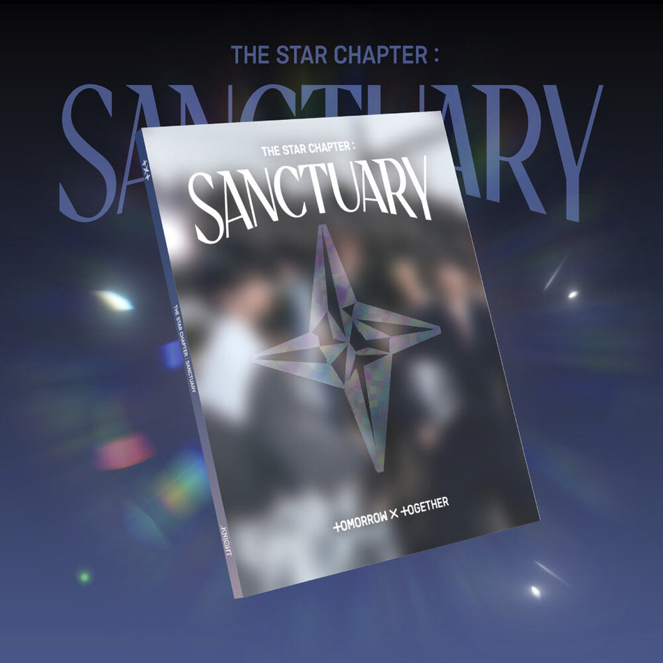 the album cover for TOMORROW X TOGETHER - Star Chapter: Sanctuary [Knight Ver.] (Post)