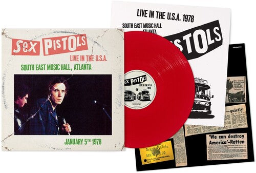 THE SEX PISTOLS - LIVE IN THE U.S.A. (RED LP)