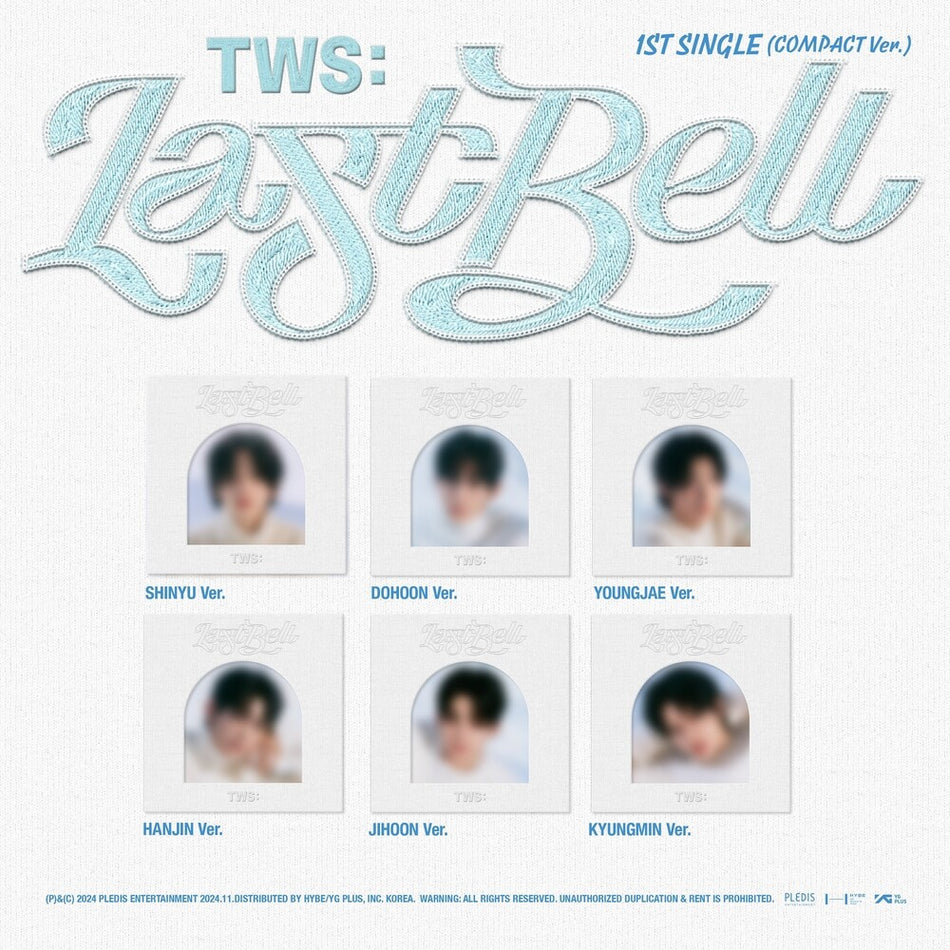 the album cover for TWS - Tws 1st Single 'last Bell' [Compact Ver. With Booklet]