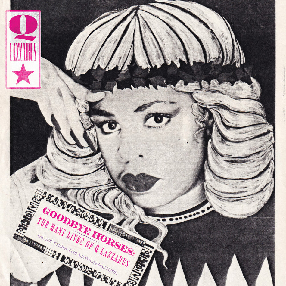 the album cover for Q Lazzarus - Goodbye Horses: Many Lives Of Q Lazzarus