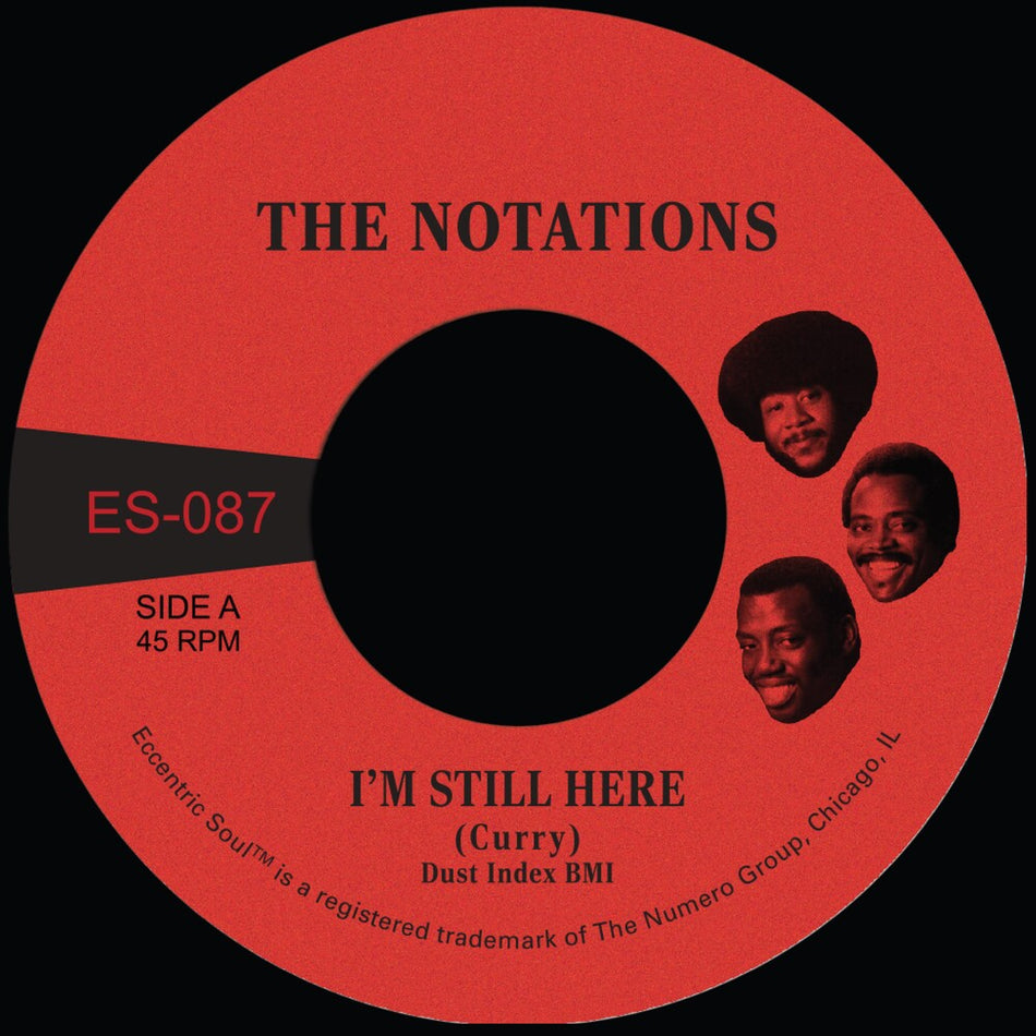 the album cover for Notations - I'm Still Here B/W What More Can I Say [Colored Vinyl]