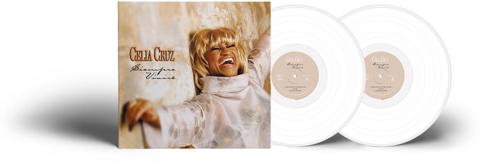 the album cover for Celia Cruz - Siempre Vivire [White 2LP]