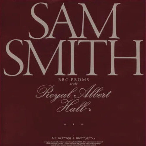(RSD25) SAM SMITH - BBC PROMS AT THE ROYAL ALBERT HALL