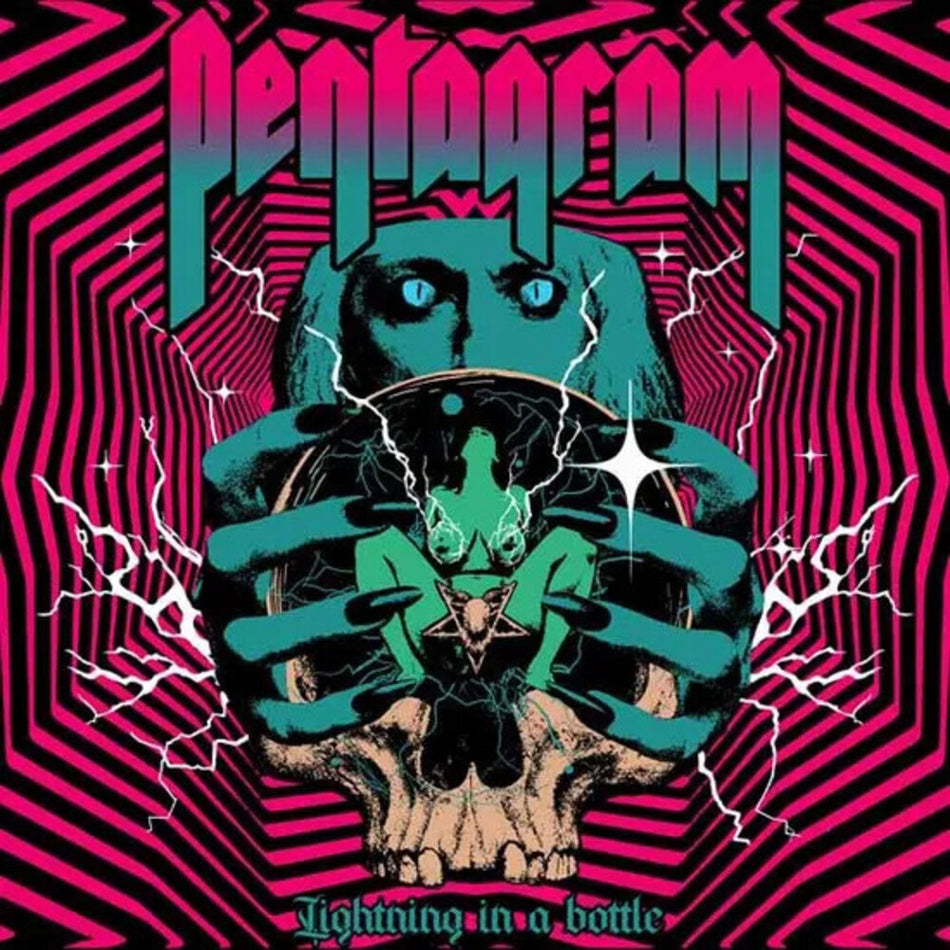 the album cover for Pentagram - Lightning In A Bottle (Uk)