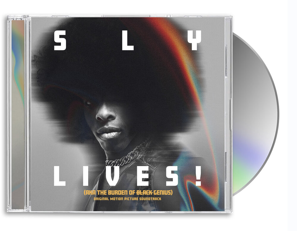 the album cover for Sly & Family Stone - Sly Lives (Aka The Burden Of Black Genius) - O.S.T