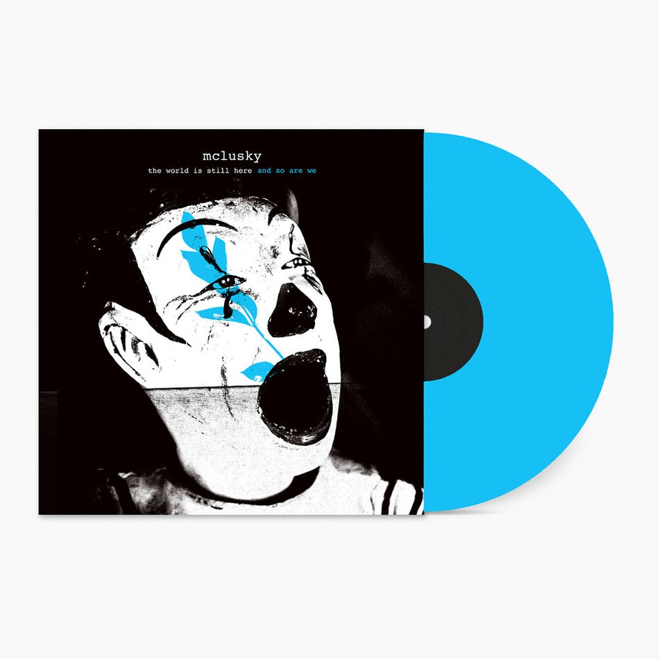 the album cover for Mclusky - the world is still here and so are we [LP Blue]