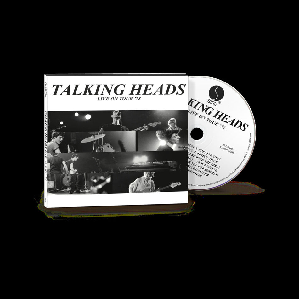 the album cover for Talking Heads - Live On Tour '78