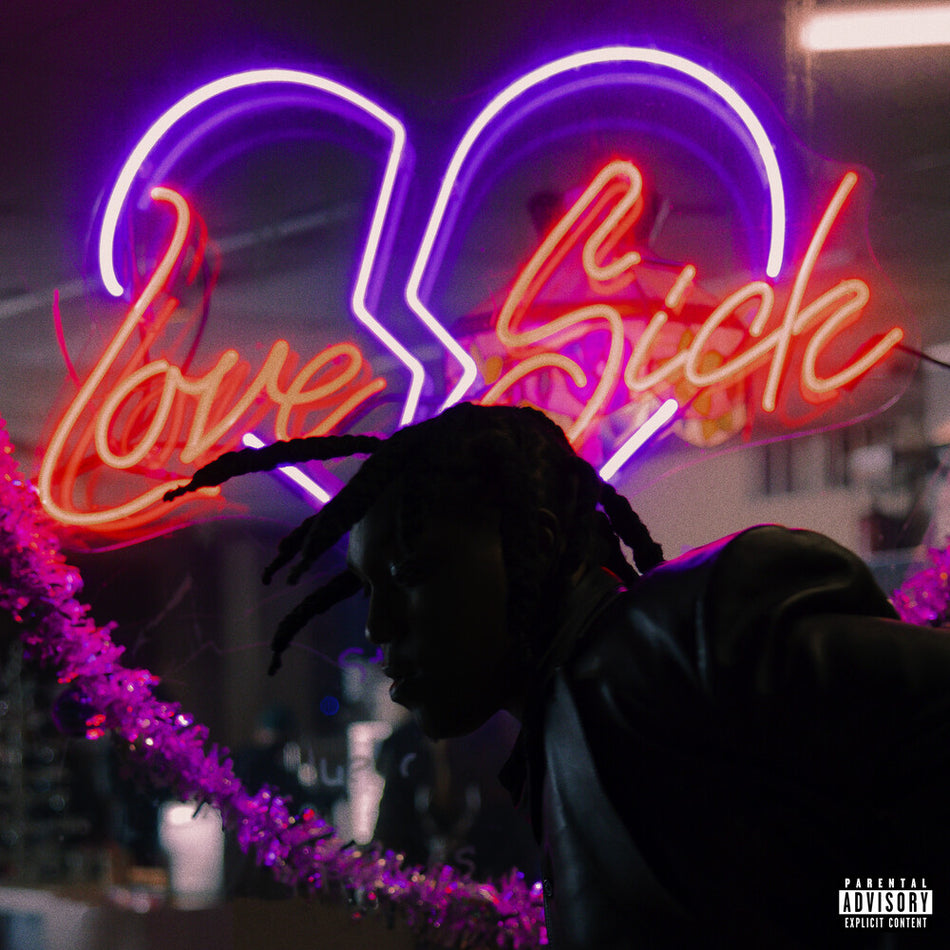 the album cover for Don Toliver - Love Sick -  [Translucent Glitter Red Vinyl + poster]