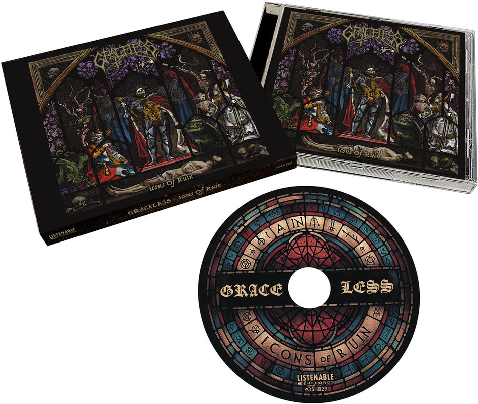 the album cover for Graceless - Icons Of Ruin [Limited Edition] (Ocrd)