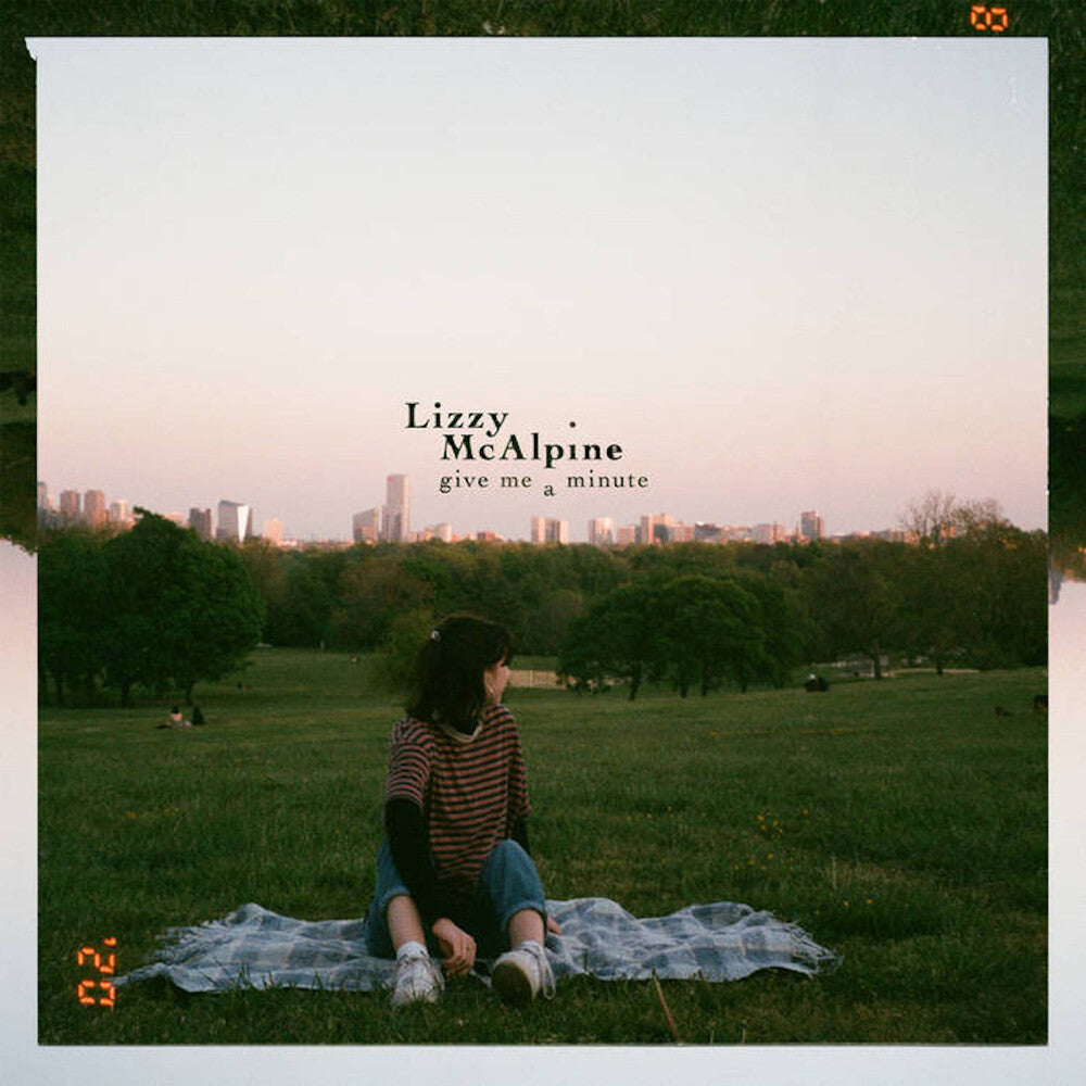 the album cover for Lizzy McAlpine - Give Me A Minute [Pink Colored Vinyl]