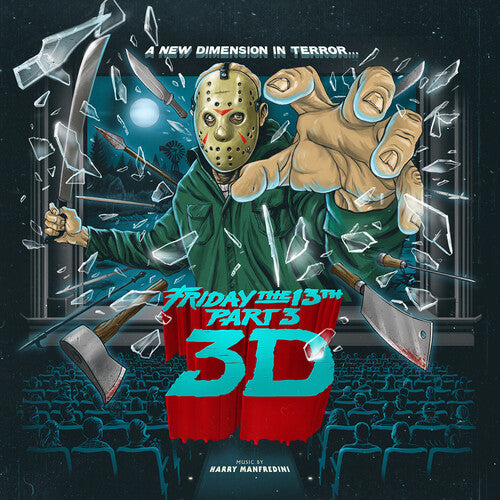 HARRY MANFREDINI - FRIDAY THE 13TH PART III: ORIGINAL SOUNDTRACK (3D COVER RED/BLUE VINYL