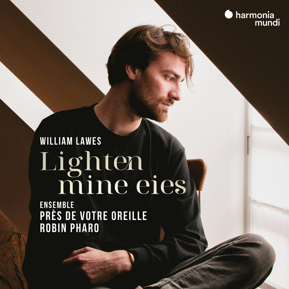 the album cover for Robin Pharo  / Ensemble Pres De Votre Oreille - William Lawes: Lighten Mine Eies