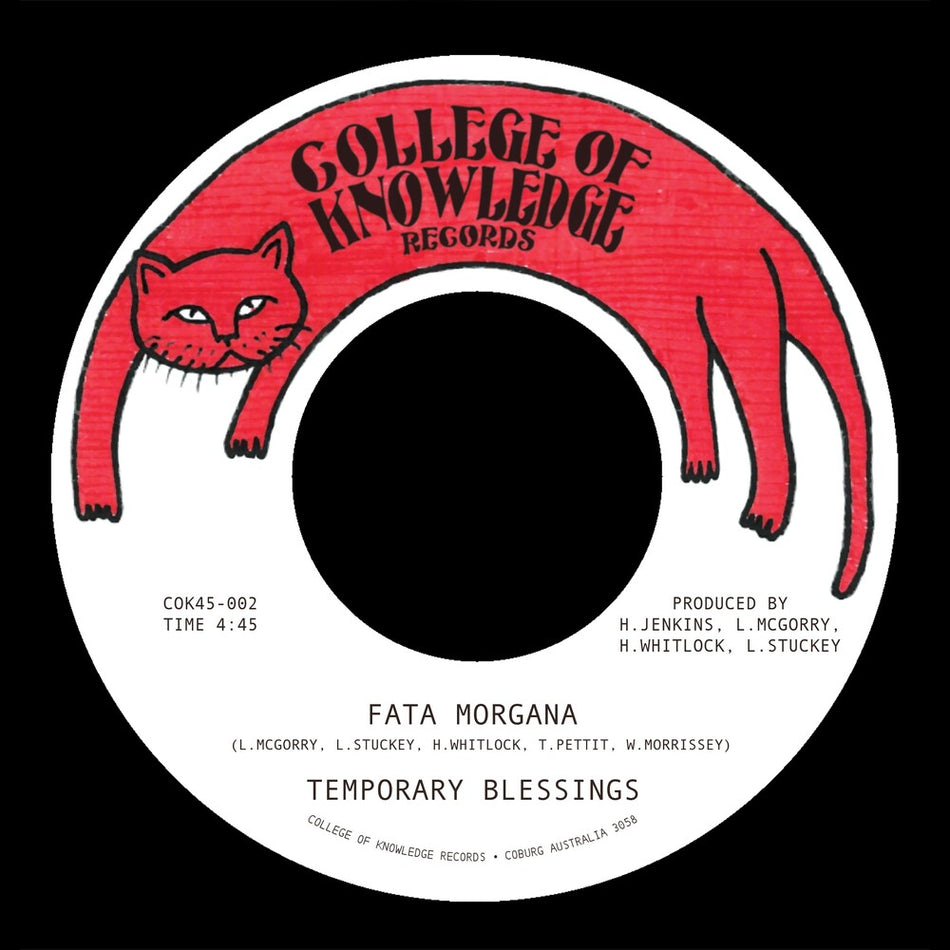 the album cover for Temporary Blessings - Fata Morgana B/W Silence Leaves An Open Wound