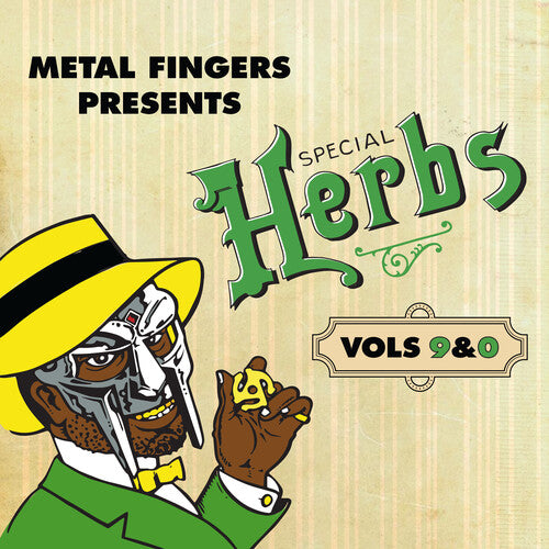 MF DOOM- METAL FINGERS PRESENTS SPECIAL HERBS VOL  9 & 0 (GREEN LP)