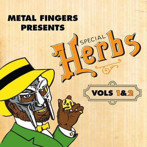MF DOOM- METAL FINGERS PRESENTS SPECIAL HERBS VOL 1 & 2 (YELLOW LP)