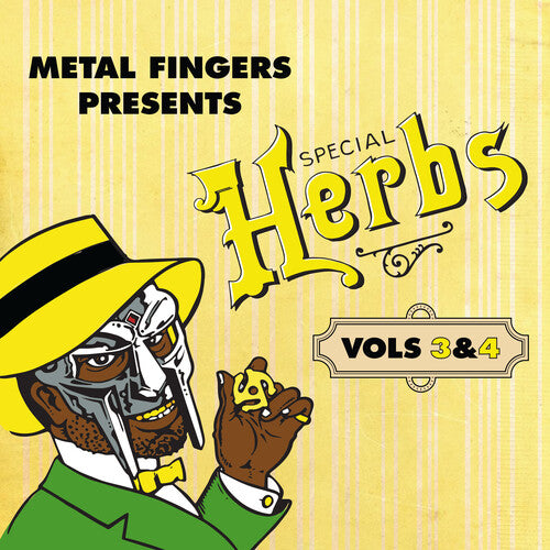 MF DOOM- METAL FINGERS PRESENTS SPECIAL HERBS VOL 3 & 4 (YELLOW LP)