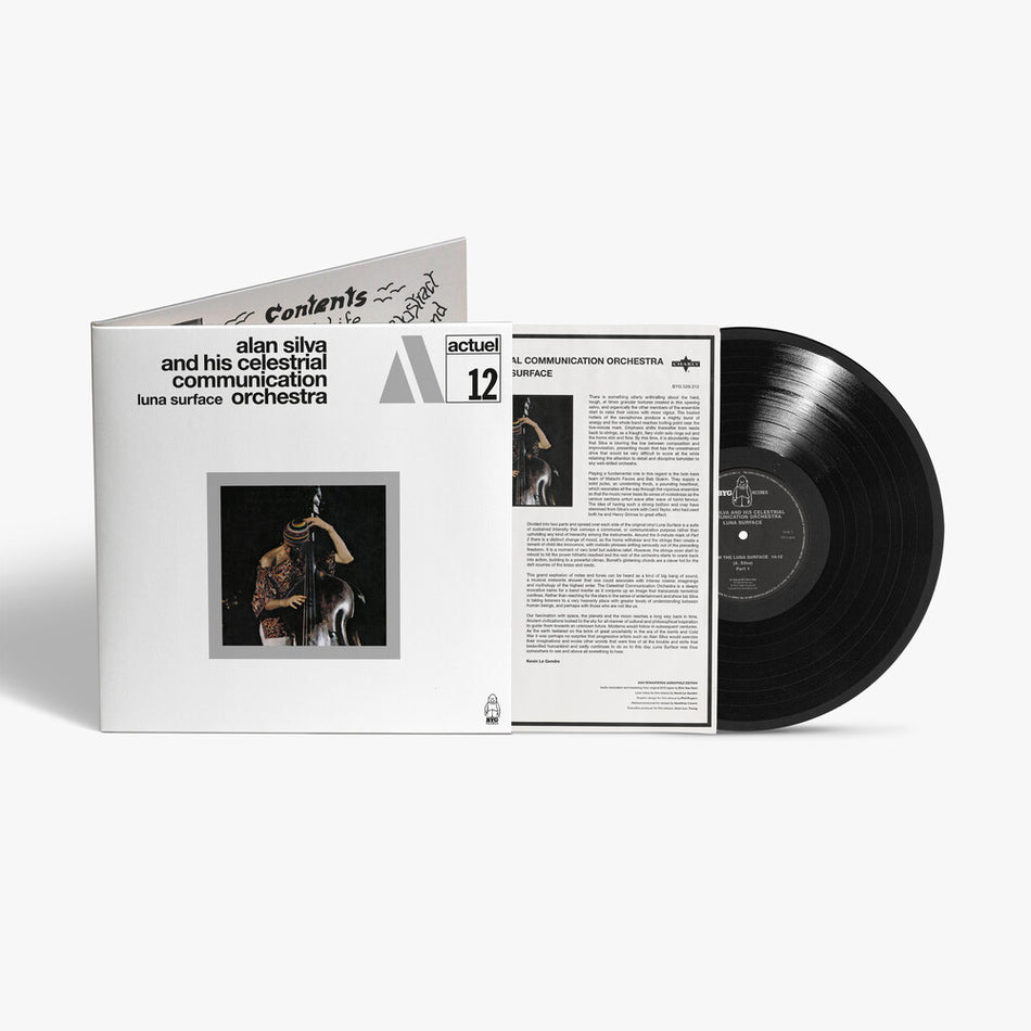 the album cover for Alan Silva  / Celestrial Communication Orchestra - Luna Surface [Deluxe] [Limited Edition] [Remastered] [Reissue]