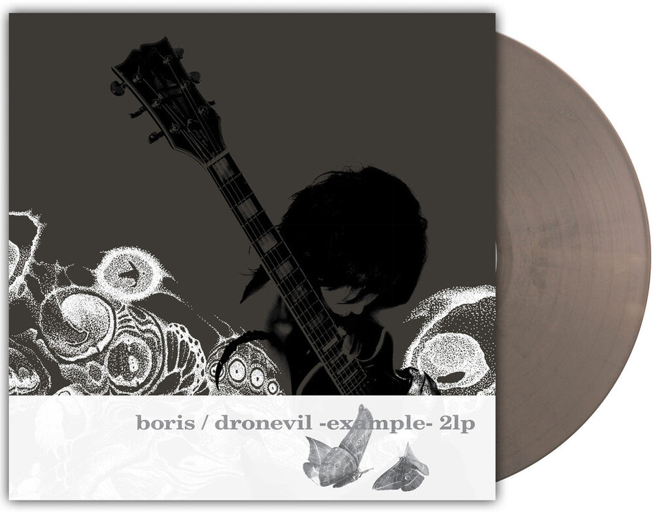 the album cover for Boris - Dronevil -Example- (20th Anniversary Reissue) [Gun Metal Grey Marble]