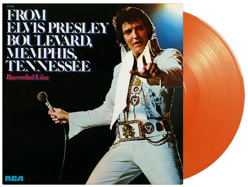 ELVIS PRESLEY- FROM ELVIS PRESLEY BLVD MEMPHIS (ORANGE LP)