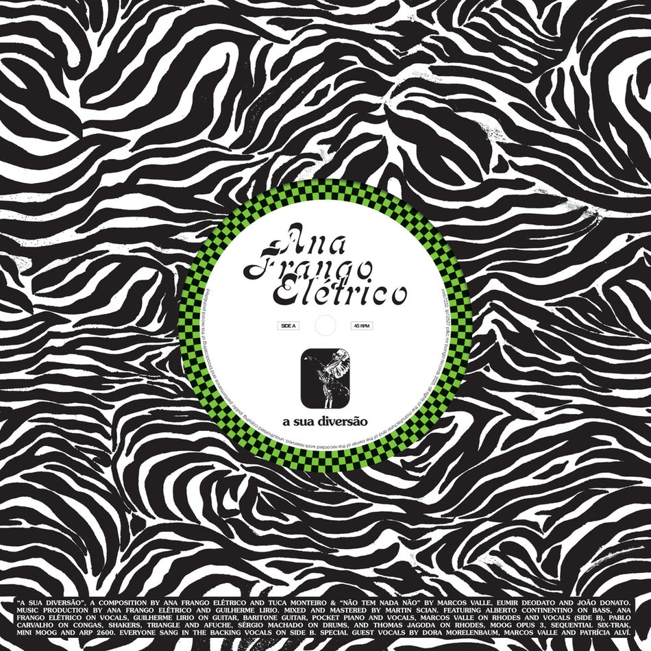 the album cover for Ana Frango Elétrico - Sua Diversao / Nao Tem Nada Nao