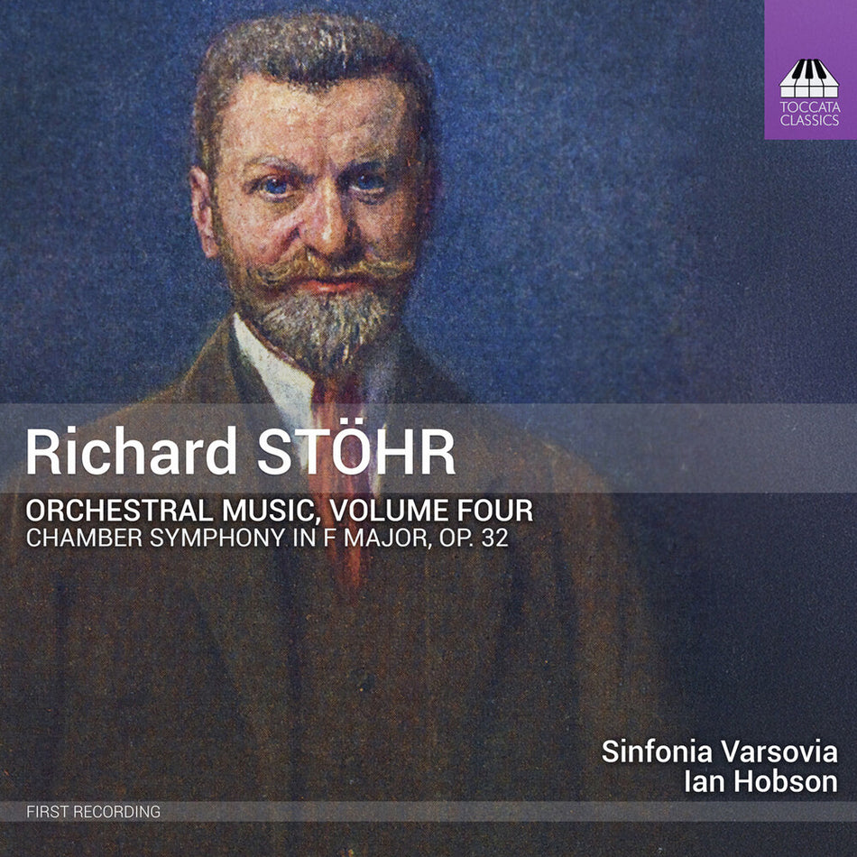the album cover for Sinfonia Varsovia - Richard Stohr: Orchl Music Vol. 4