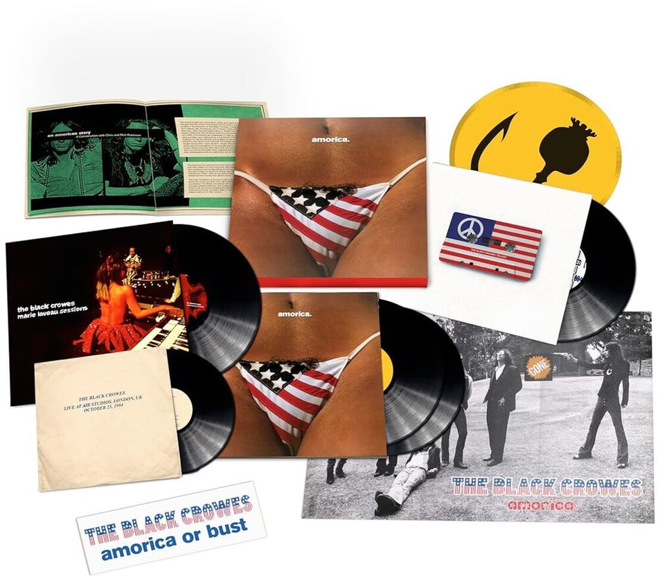 the album cover for The Black Crowes - Amorica. -  [Super Deluxe 180g 5 LP]
