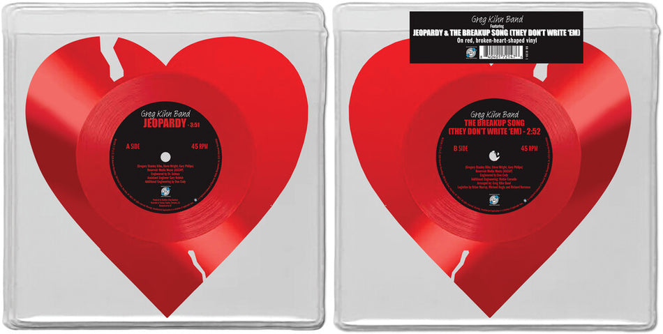 the album cover for Greg Kihn Band - Jeopardy/Breakup Song (They Don't Write 'em) [Limited Edition]