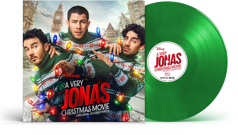 the album cover for Jonas Brothers - A Very Jonas Christmas Movie (Original Soundtrack)