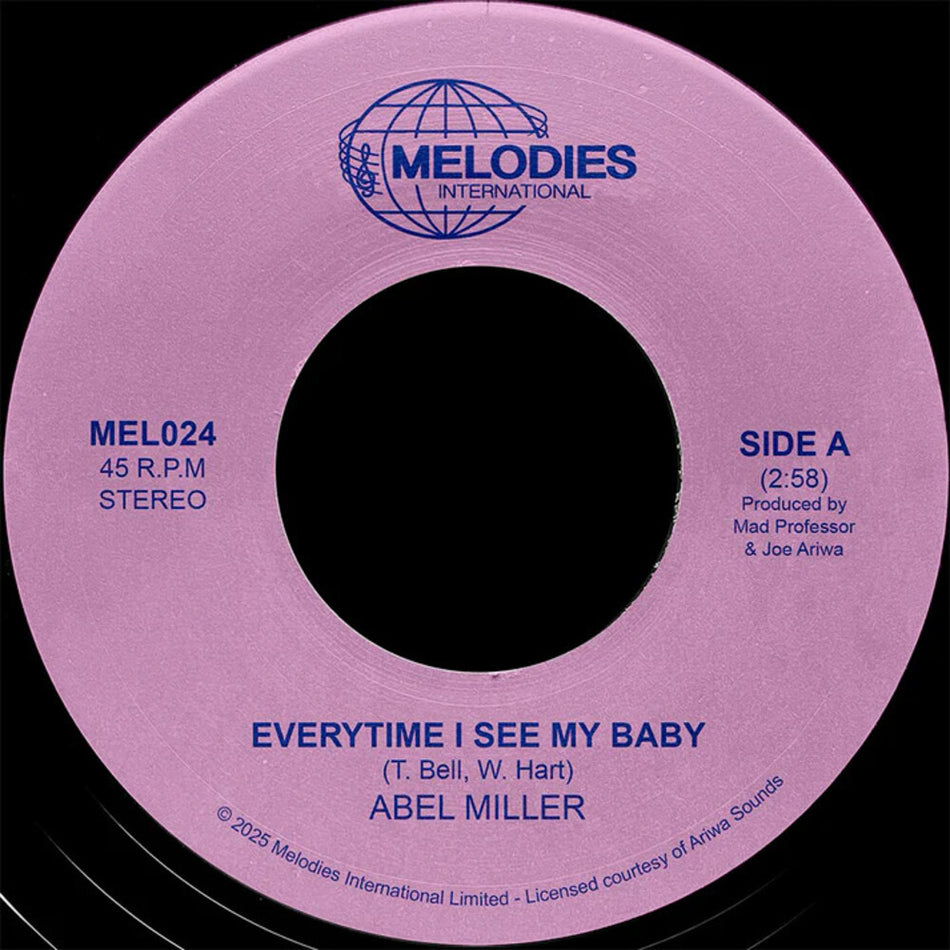 the album cover for Abel Miller  / Mad Professor - Everytime I See My Baby (Uk)
