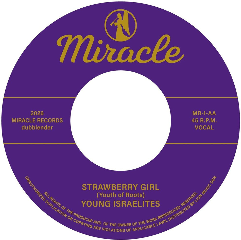 the album cover for Young Israelites - Strawberry Girl B/W Stay By My Side