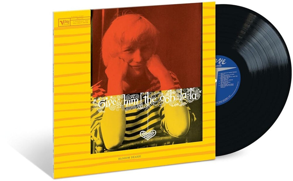 the album cover for Blossom Dearie - Give Him The Ooh-La-La (Verve Vault Series) [180 Gram]